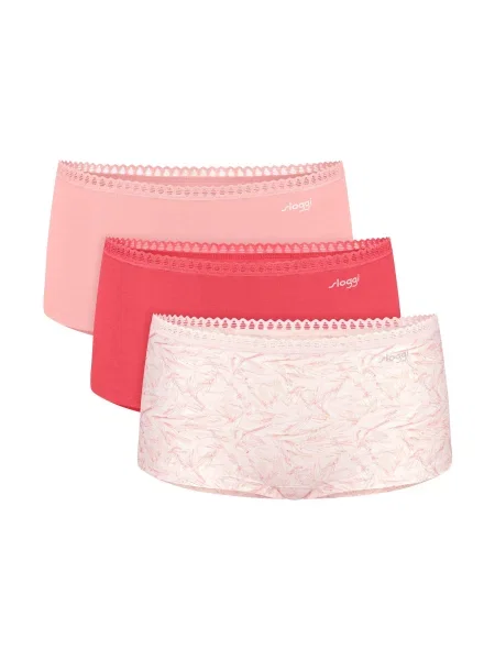 SLOGGI Kalhotky Go Crush / melounová / offwhite růžová