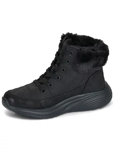 Členkové topánky Skechers čierna