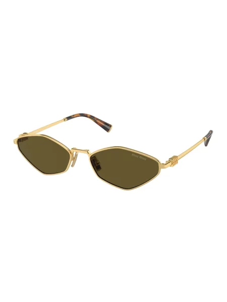Miu Miu Okulary Przeciwsłoneczne Mu gold żółte