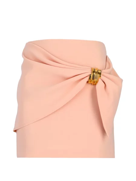 Fusta mini Elisabetta Franchi drapată roz