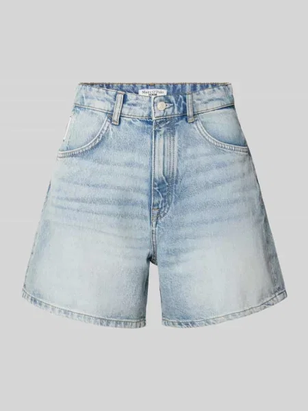 Bermudy jeansowe o kroju relaxed fit z wpuszczanymi Marc O'polo Denim niebieskie
