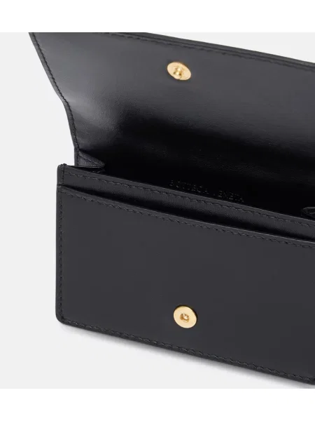 Portofel Bottega Veneta din piele negru