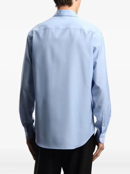 Cămașă Emporio Armani lungă albastru