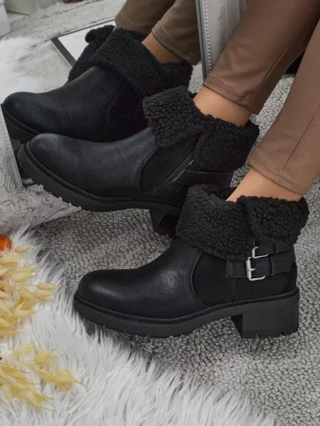 Gleznă blană botine Resti negru