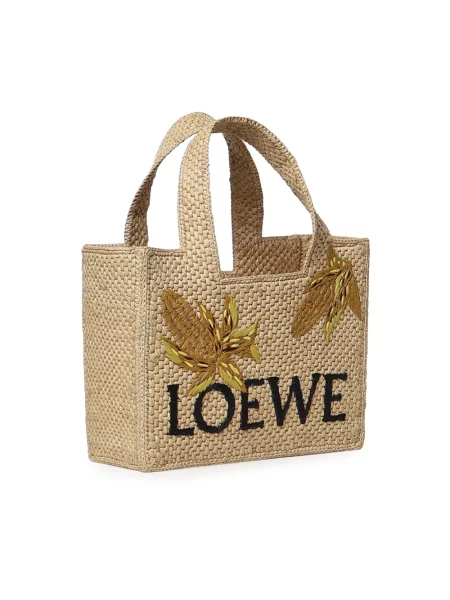 Torebka Loewe z nadrukiem beżowa