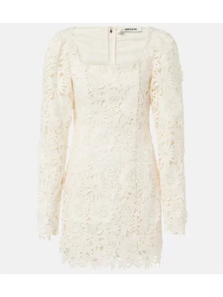 Rochie Rotate cu model floral alb