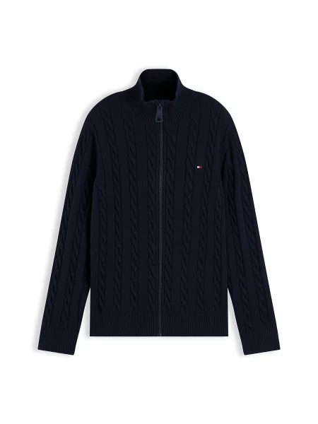 TOMMY HILFIGER Πλεκτή ζακέτα ναυτικό μπλε