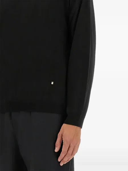 Pulover Moschino cu broderie negru