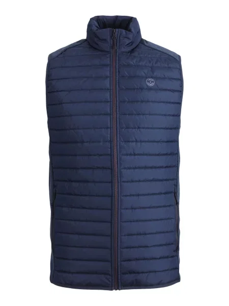 JACK & JONES Vestă închis albastru