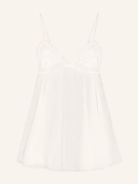 Skims Jedwabna Koszulka Nocna Skims Romance weiss