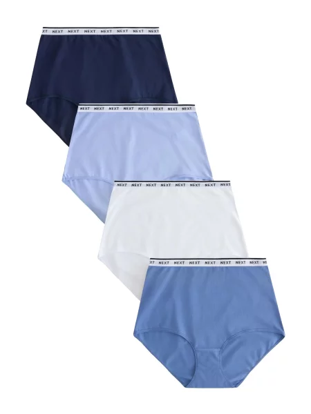 Next Slip bleumarin / safir / albastru deschis alb
