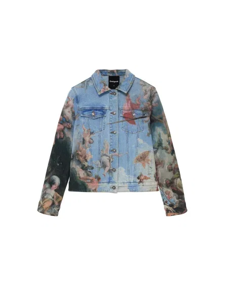 Desigual Geacă de primăvară-toamnă denim / mai multe culori albastru