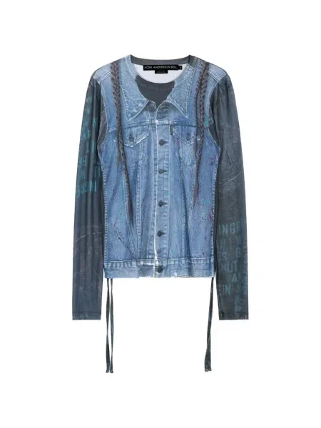 Lung tricou Andersson Bell albastru