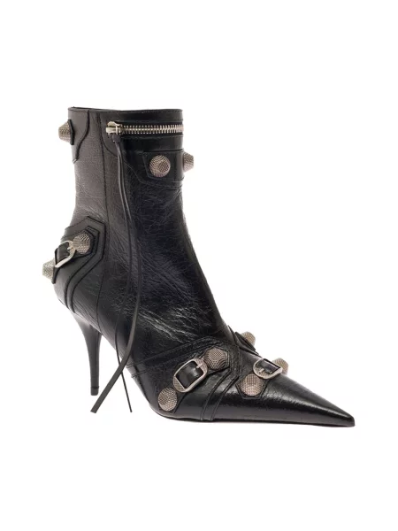 Botki Balenciaga skórzane czarne