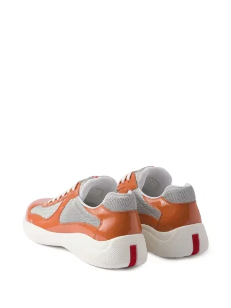 Sneakerși Prada portocaliu
