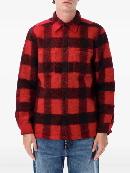 Cămașă Portuguese Flannel în carouri de flanelă roșu