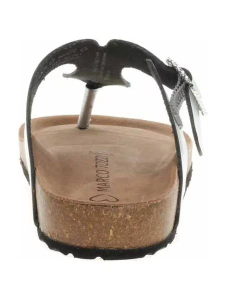 Pantofle Marco Tozzi stříbrné