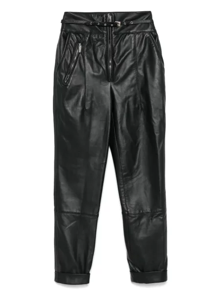 Pantaloni Mitiliane Couture din piele negru