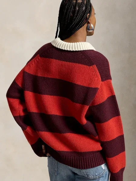 Polo Ralph Lauren WOOL RWS-SWEATER-RUGBY πουλόβερ με μαλλί γυναικείο