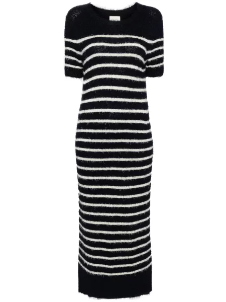 Rochie Khaite cu dungi tricotate de costum albastru