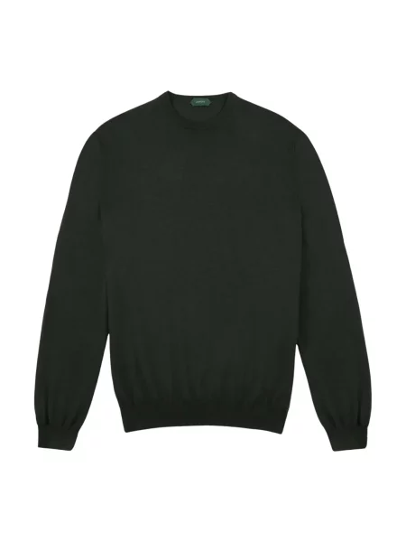Sweter Zanone wełniany zielony
