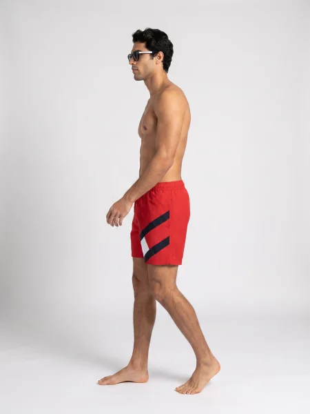 Tommy Hilfiger Underwear Kupaće hlače mornarsko plava bijela crvena