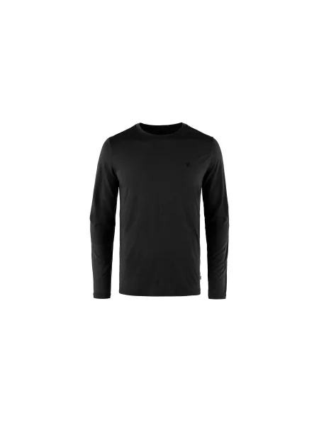 Fjällräven Abisko Wool LS M Mężczyźni Koszulki Fjällräven Size: S czarny