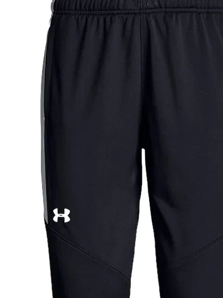Pantaloni Under Armour cu dungi alergare negru