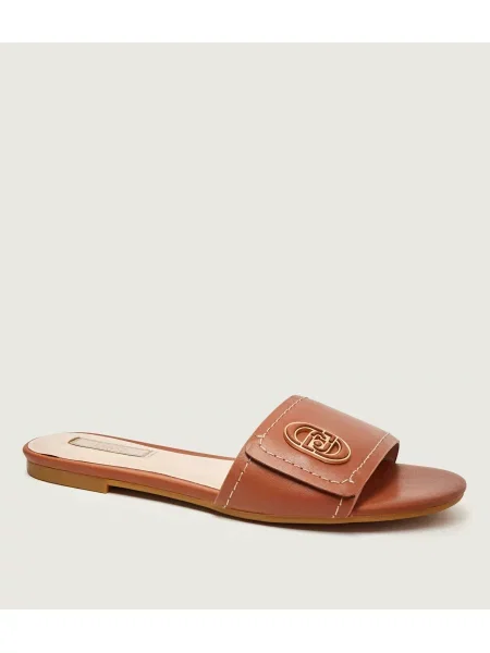 Liu Jo De piele șlapi SANDY 03 bej