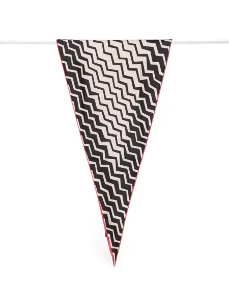 Fular Missoni cu imagine negru