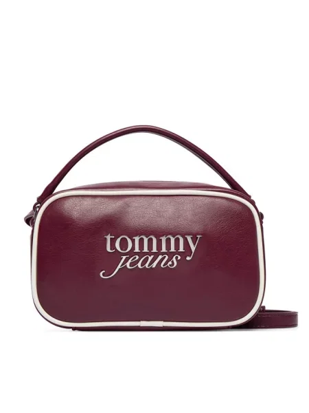 Tommy Jeans Torebka Tjw Bold Script Camera Bag Bordowy