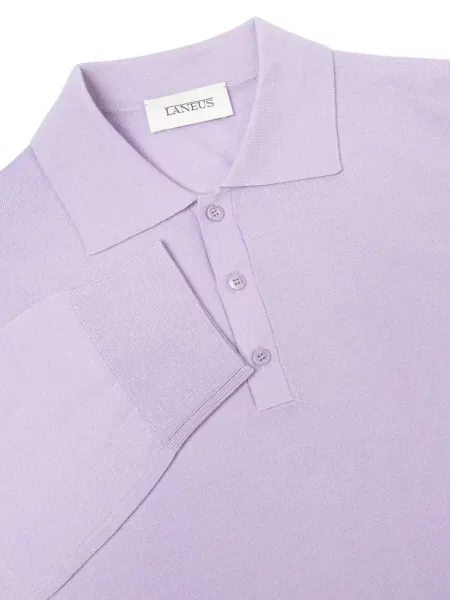 Lung tricou polo Laneus violet