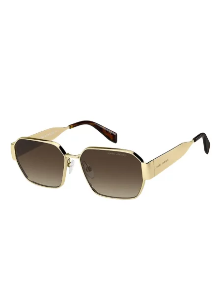 Ochelari de soare Marc Jacobs Eyewear cu imprimeu geometric auriu