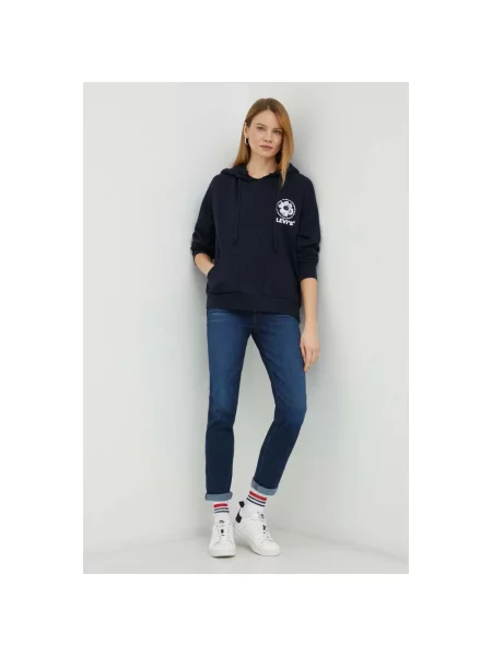 Jeansy boyfriendy Levi's niebieskie