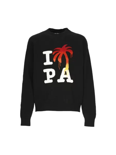 Sweter Palm Angels z kaszmiru czarny