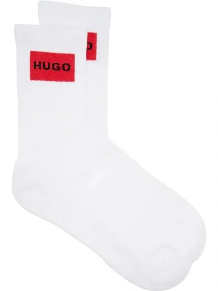 Hugo Șosete QS RIB LABEL CC alb
