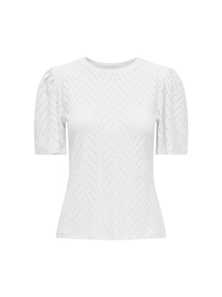 Koszulka Jacqueline De Yong z krótkim rękawem biała