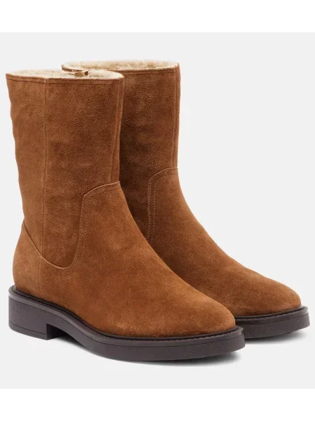 Botine Veronica Beard din piele de căprioară maro