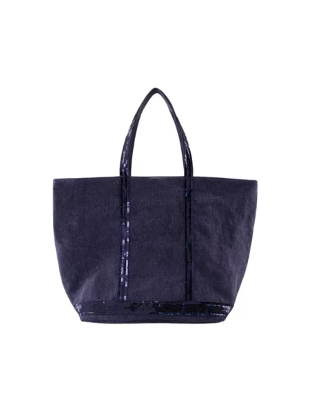 Shopperka Vanessa Bruno skórzana niebieska