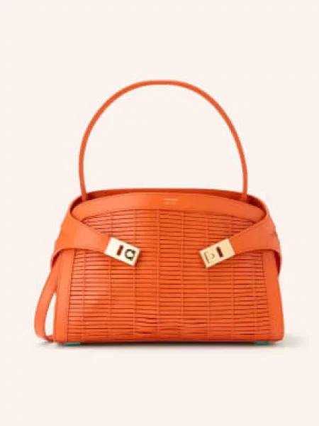 Ferragamo Torebka Hug orange pomarańczowa