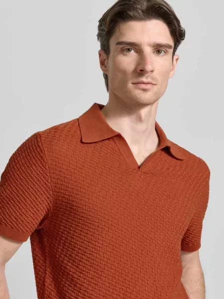 Koszulka polo z kołnierzykiem polo i dekoltem w serek Jake*s Studio Men