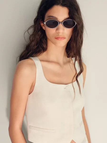 Жилет MANGO білий