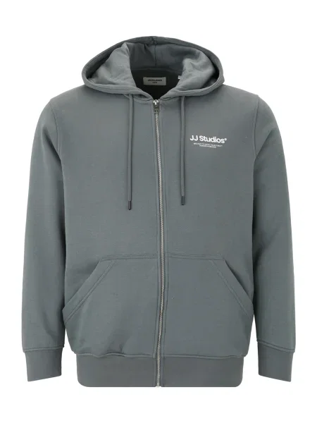 JACK & JONES Gornji dio trenirke JJESOHO grafit siva bijela