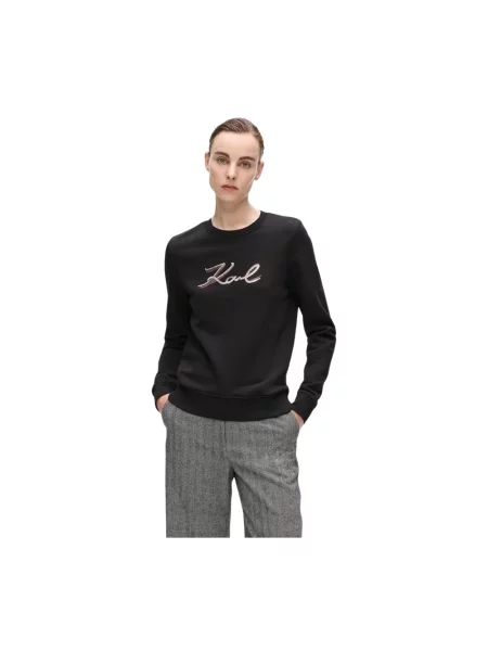 Bluza Karl Lagerfeld z cekinami czarna