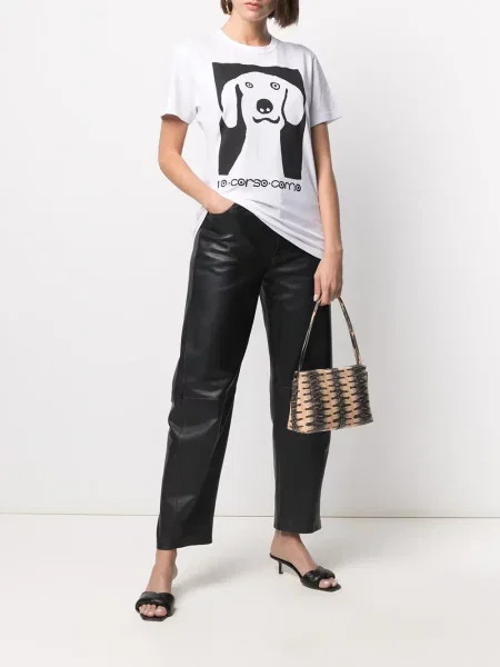 Raštuotas marškinėliai 10 Corso Como balta