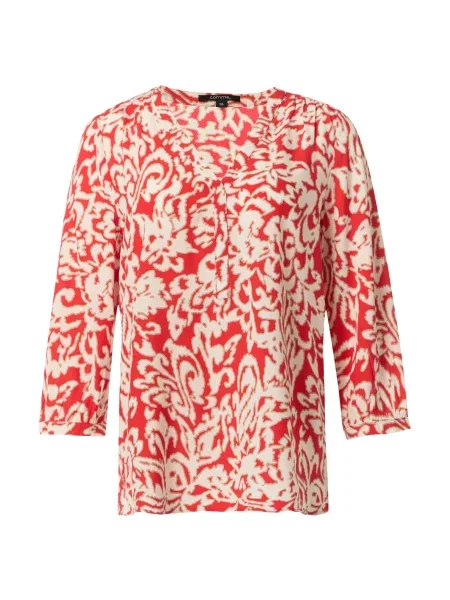 COMMA Bluza ecru / temno / malina bež