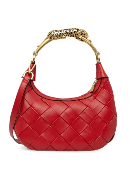 Geantă shopper Lola_casademunt cu model leopard roșu