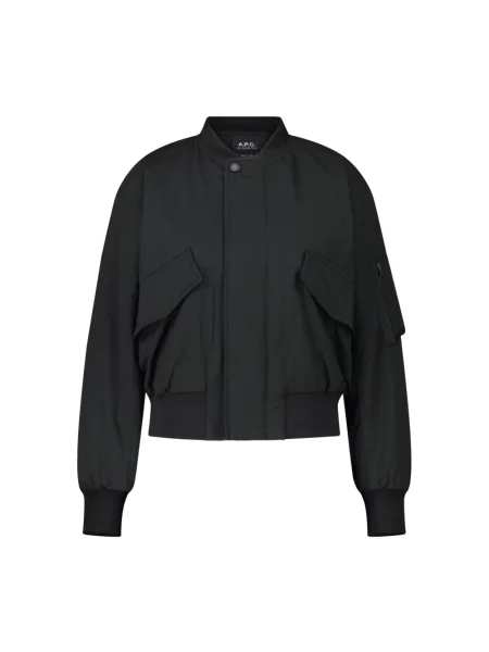 A.P.C. kurtka bomber blouson haley przejściowa czarny