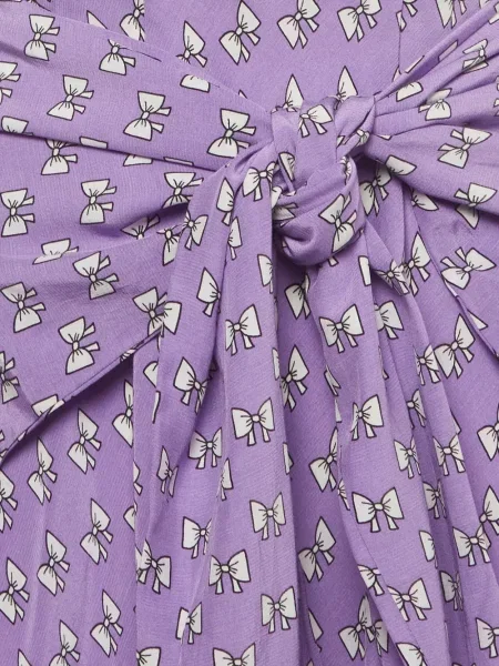 Rochie midi Maje cu funde cu legături violet