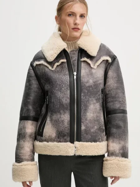 Kurtka Stand Studio Lessie szara